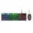 Gaming keyboard TRUST Trust Gaming Combo GXT 838 Azor Keyboard & Mouse, multicolour LED lighting (RGB), Keyboard: 12 multimedia function keys, anti-ghosting, 3 combined LED color ; Mouse:800/3000 dpi, 6 button, USB, US, Black