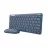 Kit (tastatura+mouse) TRUST Trust  Lyra Multi-Device Compact Wireless keyboard and mouse set, RF 2.4GHz, Bluetooth, 800-1600 DPI, Silent click, FN keys, USB-A, USB-C, Rechargeable battery, 301g, US, Blue