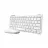 Комплект (клавиатура+мышь) TRUST Trust  Lyra Multi-Device Compact Wireless keyboard and mouse set, RF 2.4GHz, Bluetooth, 800-1600 DPI, Silent click, FN keys, USB-A, USB-C, Rechargeable battery, 301g, US, White