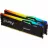 Модуль памяти KINGSTON 32GB DDR5-6000MHz Kingston FURY Beast RGB (Kit of 2x16GB) (KF560C30BBEAK2-32), CL30-36-36, 1.4V, AMD EXPO 1.0/Intel XMP 3.0, Black