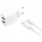 Зарядное устройство XO Wall Charger XO + Type-C Cable, 2USB, 2.4A, L109, White