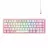 Игровая клавиатура Havit Gaming Keyboard Havit KB874L, Mechanical, Blue SW, All keys roll-over, 67 Keys, 50M, RGB, 1.8m, USB, EN, Pink/White