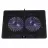 Cooling pad Havit Notebook Cooling Pad Havit HV-F2083, up to 15.6", 2x125mm Blue LED fans, 1050 rpm, Adjustable angle (5 steps), Black
Dimensiune laptop compatibil:  15,6 "
Materiale:  Plastic ABS, Metal 
Dimensiune ventilatoare:  125 mm 
Viteza maximă a ventilatorulu