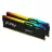 RAM KINGSTON 32GB (Kit of 2*16GB) DDR5-5600 Kingston FURY Beast DDR5 RGB, PC44800, CL40, 1.25V, Auto-overclocking, Asymmetric BLACK low-profile heat spreader, Intel XMP 3.0 Ready (Extreme Memory Profiles), KF556C40BBAK2-32