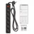 Сетевой фильтр SVEN Surge Protector SVEN SF-06E, 6 Sockets, Children protection, NON-FLAMMABLE, 2300W, 1.8m, Black