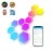 Smart lights GOVEE Hexagonб Glide Hexa Light Panels 10 Pack, Wi-Fi + BT, Multicolor, Diffused RGBIC Light Effects, No Hub Required, DIY Lighting Effects, Flexible Installation, 40 Preset Lighting Effects, Customizable Design Layout, App, Control Box, Voice