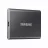 Hard disk extern Samsung 4.0TB Samsung Portable SSD T7  Titan Gray, USB-C 3.1 (85x57x8mm, 58g, R/W:1050/1000MB/s)
Capacitate memorie:  4 TB 
Interfață:  USB 3.2 Gen 2 
Tipul conectorului unității:  USB Type-C 
Conector tip:  USB Type-C, USB Type-A 
Viteza maximă de citire: