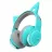 Casti cu microfon EDIFIER Edifier HECATE G5BT CAT Turquoise / Bluetooth Gaming On-ear headphones with microphone, RGB, 3.5mm / Bluetooth V5.2, Playback time 20 hours (light on); 36 hours (light off), Cute detachable cat ear with hall sensors, foldable design