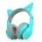 Casti cu microfon EDIFIER Edifier HECATE G5BT CAT Turquoise / Bluetooth Gaming On-ear headphones with microphone, RGB, 3.5mm / Bluetooth V5.2, Playback time 20 hours (light on); 36 hours (light off), Cute detachable cat ear with hall sensors, foldable design