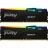 Модуль памяти KINGSTON 16GB DDR5-5200MHz Kingston FURY Beast RGB (Kit of 2x8GB) (KF552C36BBEAK2-16), CL36-40-40, 1.25V, AMD EXPO 1.0/Intel XMP 3.0, Black