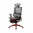 Fotoliu Gaming 1STPLAYER Gaming Chair 1STPLAYER ERGO PLAY White&Red, High tech reinforced polyester material mesh,  Reinforced steel frame, 3D armrest, soft PU-cushioned footrest, aluminum outer frame, 4 class Gaslift, 60mm noiseless PU caster, Tilt Angle Adjuster:95°-120°,1