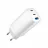 Incarcator GEMBIRD 3-port 65 W GaN USB-C/USB-A fast charger, White, TA-UC-PDQC65-01-W