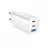 Incarcator GEMBIRD 3-port 65 W GaN USB-C/USB-A fast charger, White, TA-UC-PDQC65-01-W