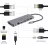 Кабель USB GEMBIRD Gembird  A-CM-COMBO5-05, USB Type-C 5-in-1 multi-port adapter (Hub + HDMI + PD + card reader + LAN),  3-port USB 3.1 Gen 1 (5 Gbps) hub, 4K HDMI, Gigabit LAN port, SD card reader and 100 W USB Type-C Power Delivery port, durable premium style metal h