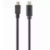 Кабель USB Type-C, microUSB2.0,  CM, BM Cablexpert CCP-USB2-mBMCM-6 1.8 m,  Black