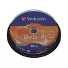 CD Disc  VERBATIM DataLifePlus DVD-R AZO 4.7GB 16X MATT SILVER SURFAC - Spindle 10pcs. (43523) 