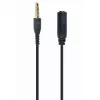 Cablu audio  Cablexpert Adaptor 4-pin male jack L-R-GND-MIC to 4-pin female jack L-R-MIC-GND 