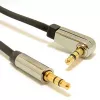 Cablu audio  Cablexpert Cable 3.5mm jack - 3.5mm jack 90°,   0.75m,  Cablexpert,  Gold connectors,  CCAP-444L-0.75M -  