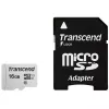 Карта памяти MicroSD 16GB TRANSCEND TS16GUSD300S-A Class 10,  UHS-I (U1),  SD adapter