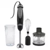 Blender de mana 500 W,  0.4 l,  2 viteze,  Inox,  Negru SATURN ST-FP9064 