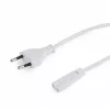 Cablu de alimentare  Cablexpert Power Cord PC-220V  1.8m  Russian Plug,  White,  PC-184/2-W 