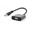 Адаптер USB3.0-VGA GEMBIRD AB-U3M-VGAF-01 USB3 to VGA video adapter cable,  blister,  Black