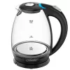 Электрочайник 1.7 l,  2200 W,  Sticla,  Plastic,  Transparent,  Negru Maestro MR -057 