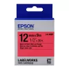 Картридж струйный  EPSON 12mm/9m,  Pastel Blk/Red,   LK4RBP C53S654007  