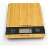 Cantar de bucatarie 5 kg,  Sticla,  LCD display,  Functia tara ESPERANZA BAMBOO EKS005 2x AAA