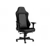Игровое геймерское кресло Metal,  Piele eco,  Gazlift,  150 kg,  165-190 cm,  Negru NobleChairs Hero NBL-HRO-PU-BLA Black/Black 