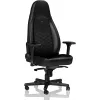 Игровое геймерское кресло Metal, Piele eco, Gazlift, 150 kg, 165-190 cm, Negru NobleChairs Icon NBL-ICN-PU-BLA Black/Black 