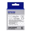 Cartus  EPSON 12mm/9m LK4TWN Clear White/Clear,  C53S654013 