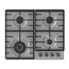 Варочная газовая панель 4 arzatoare,  Arzator Wok,  Inox,  Aprindere electrica,  Inox, Negru GORENJE GW642ABX 