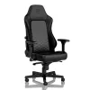 Игровое геймерское кресло  NobleChairs Hero NBL-HRO-PU-BPW Black/White User max load up to 150kg / height 165-190cm