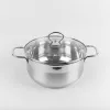 Кастрюля с крышкой 0.5 l,  12 cm,  Inox,  Inox  Maestro Mr-3508-12 