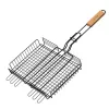 Grila pentru Barbeq Inox,  Lemn,  25 x 30 cm Maestro Mr-1002 