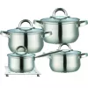 Набор посуды 9 piese in set,  Inox,  16,  18,  20,  24 cm Maestro Mr-2021 