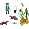 Игрушка 4+ PLAYMOBIL PM5376 Young Explorer with Oters 