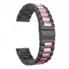 Bratara pentru ceas  Xiaomi Strap Metal Amazfit 20mm Black - Pink  