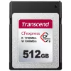 Card de memorie 512GB CFexpress 2.0 Type B TRANSCEND TS512GCFE820 PCIe 3.0 x2,  NVMe 1.3