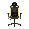 Fotoliu Gaming Otel,  Spuma poliuretanica,  Piele ecologica,  Gazlift,  Negru,  Galben Nowy Styl HEXTER PRO R4D Tilt MB70 ECO/01  