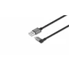 Cablu  OEM Lightning Cable Moshi,  with conector 90 degrees,  BlackMoshi's USB to Lightning Cable,  3.3 ft (1 m),  will charge & sync y 