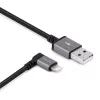 Кабель  OEM Lightning Cable Moshi,  with conector 90 degrees,  BlackMoshi's USB to Lightning Cable,  3.3 ft (1 m),  will charge & sync y 