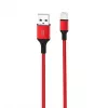 Cablu  None Lightning Cable XO, Braided NB143, 2M, Red 