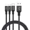 Кабель  OEM 3in1 Cable Nillkin,  Swift,  Micro-USB/Type-C/Lightning,  1.5M,  BlackElectricity: 5V/2A Charging and data syncronisation Fl 