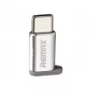 Кабель  OEM Adapter Remax micro USB to Type-C,  Silver 