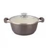 Кастрюля с крышкой 3.2 l,  20 cm,  Aluminiu,  Bej Maestro Mr-4220 