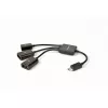 Кабель USB  Cablexpert UHB-OTG-02 OTG  Micro B - BF; 2*AF,  0.15 m