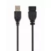 Кабель USB  Cablexpert CCP-USB2-AMAF-0.15M AM,  AF,  0.15 m,  USB2.0,  Black