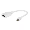 Кабель видео  Cablexpert A-mDPM-DPF-001-W,  White Adapter DP F to mini DP M